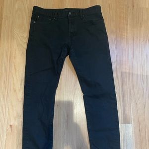Uniqlo Slim Fit Low Rise Black Jeans